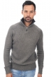 Cachemire pull homme epais olivier marmotte anthracite s