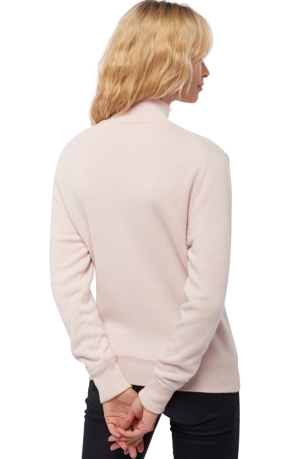 Cachemire pull femme epais akemi natural beige rose pale 4xl