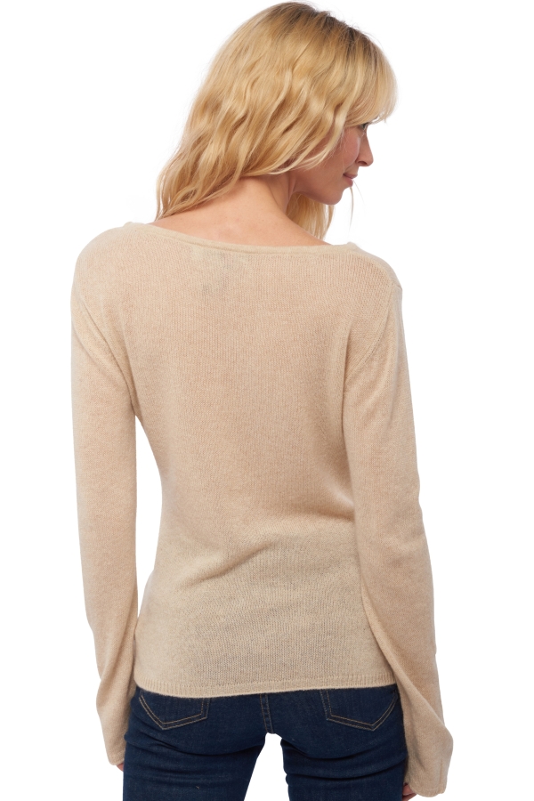 Cachemire pull femme les intemporels caleen natural beige s