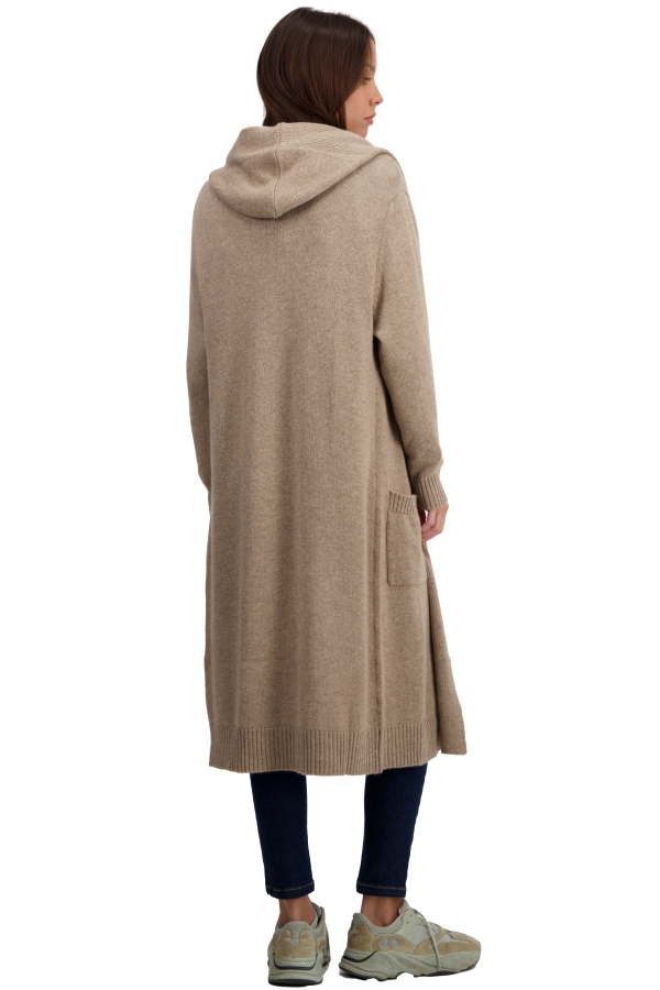 Cachemire robe manteau femme thonon natural brown s