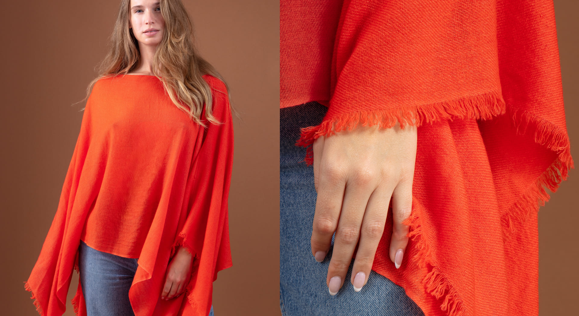 LE PONCHO <br />
CACHEMIRE