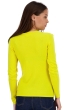 Cachemire pull femme col rond line jaune citric 