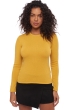 Cachemire pull femme col rond line moutarde 