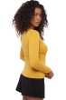 Cachemire pull femme col rond line moutarde 