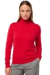 Cachemire pull femme col roule tale first deep red xs