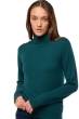 Cachemire pull femme col roule tale first vert emeraude l