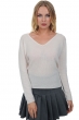 Cachemire pull femme col v flavie capuccino s