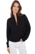 Cachemire pull femme col v groseille noir 2xl