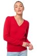 Cachemire pull femme col v tessa first deep red xl