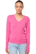 Cachemire pull femme col v tessa first flashy rose xs