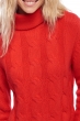 Cachemire pull femme epais blanche rouge 4xl