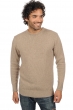 Cachemire pull homme col rond bilal natural brown xl