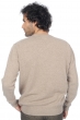 Cachemire pull homme col rond nestor 4f natural brown 4xl