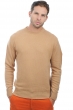 Cachemire pull homme col rond nestor camel 