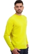 Cachemire pull homme col rond nestor jaune citric l