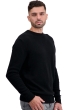 Cachemire pull homme col rond touraine first noir 3xl