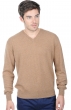 Cachemire pull homme col v gaspard camel chine 