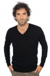 Cachemire pull homme col v tor first noir 2xl