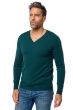 Cachemire pull homme col v tor first vert emeraude 2xl