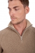 Cachemire pull homme epais angers natural brown natural beige 3xl