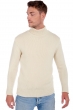 Cachemire pull homme epais artemi natural ecru 4xl