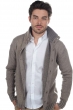 Cachemire pull homme epais jo natural brown marmotte chine 4xl