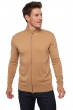 Cachemire pull homme zip capuche thobias first camel m