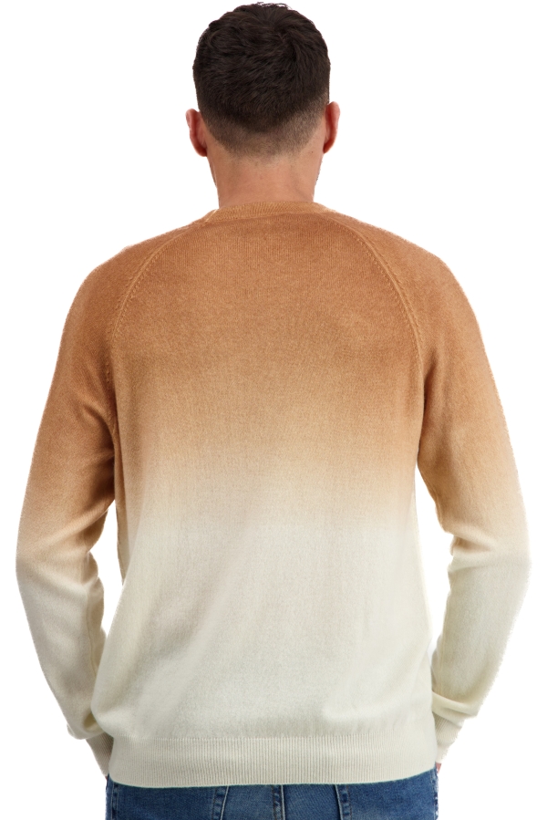 Cachemire derniere chance homme ticino natural ecru camel 4xl