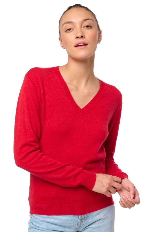 Cachemire petit prix femme tessa first deep red 2xl