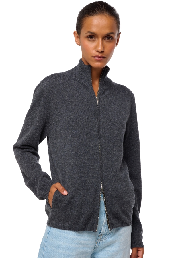 Cachemire petit prix femme thames first dark grey xl