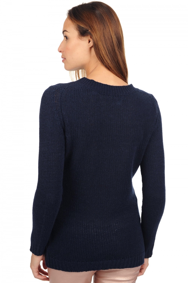 Cachemire pull femme col rond marielle marine fonce xs