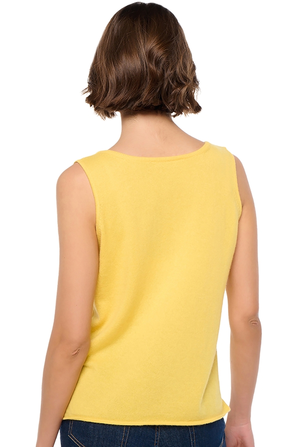 Cachemire pull femme col v saige daffodil 