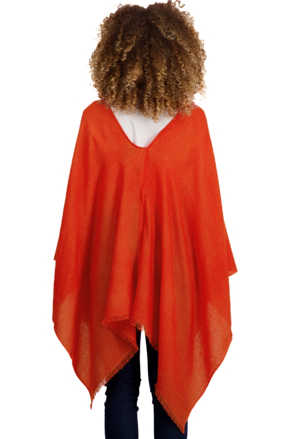 Cachemire pull femme col v tokyo pumpkin 60 x 140 cm