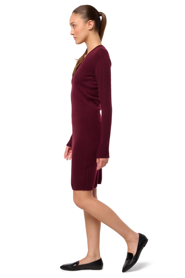 Cachemire pull femme col v trinidad first red wine m