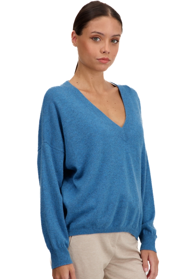 Cachemire pull femme collection printemps ete theia manor blue xs