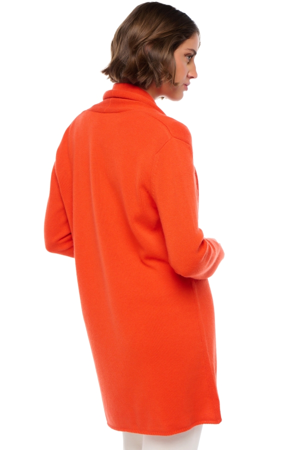 Cachemire pull femme epais fauve bloody orange 4xl