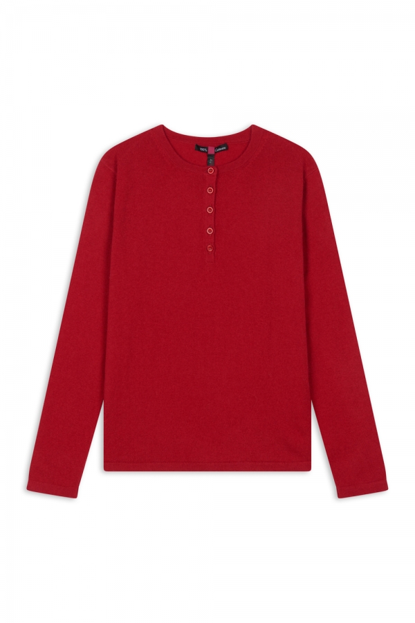 Cachemire pull femme loan rouge velours xs
