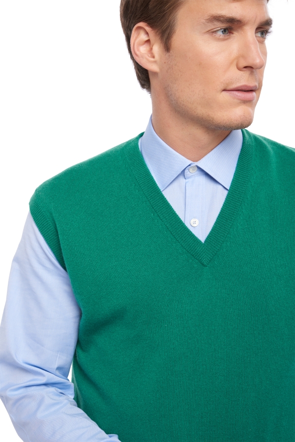 Cachemire pull homme balthazar vert anglais 2xl