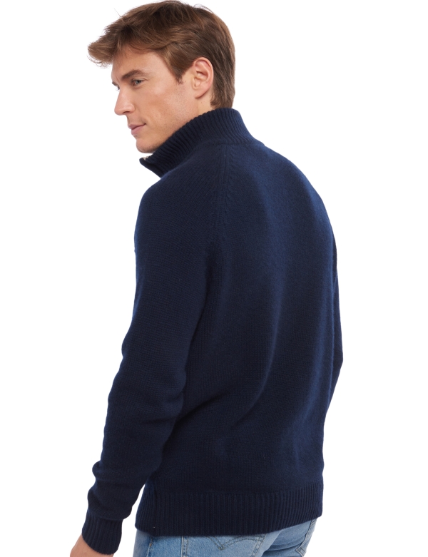 Cachemire pull homme epais angers marine fonce toast 2xl
