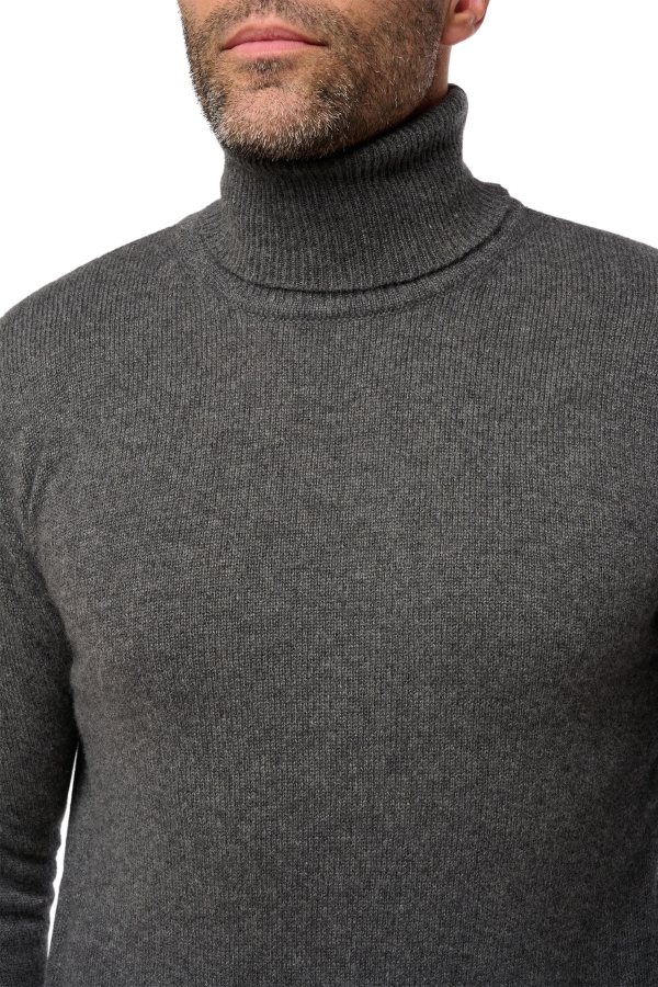 Cachemire pull homme epais torino first dark grey l