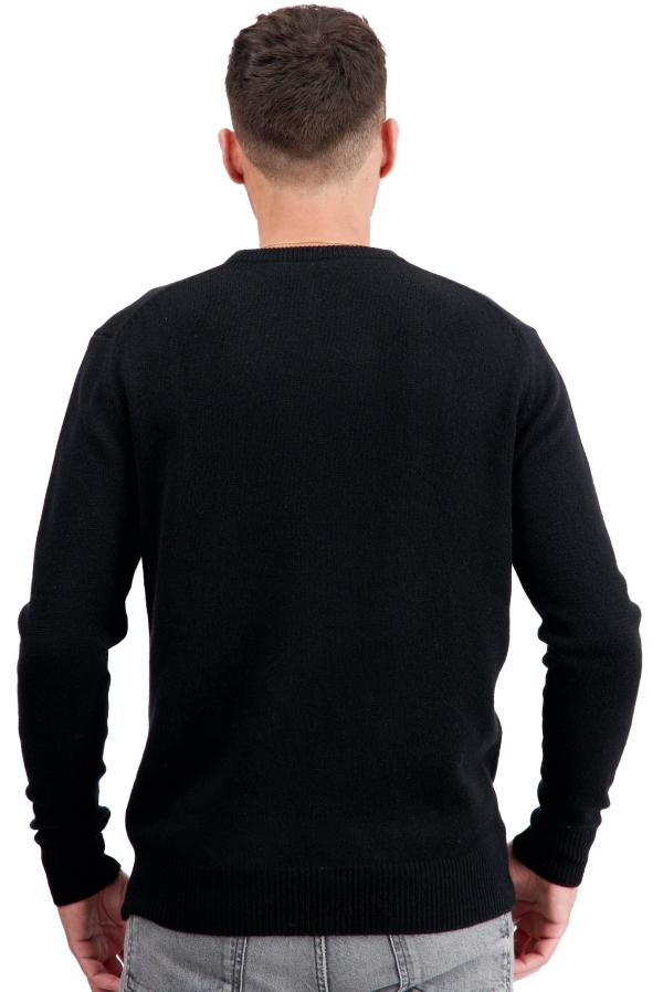 Cachemire pull homme epais touraine first noir 3xl