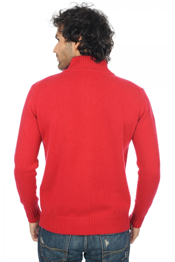 Cachemire pull homme maxime rouge velours marine fonce m