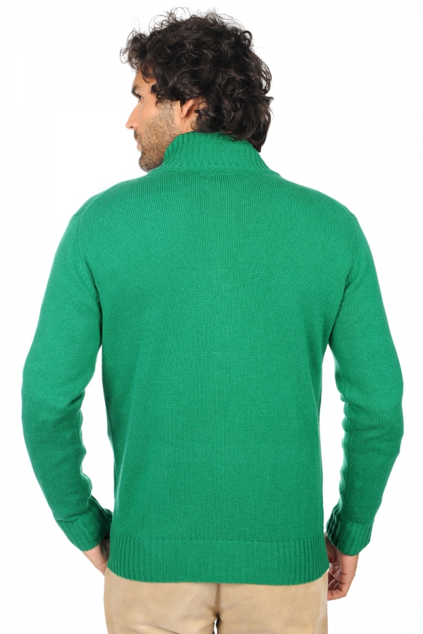 Cachemire pull homme maxime vert anglais marine fonce xs