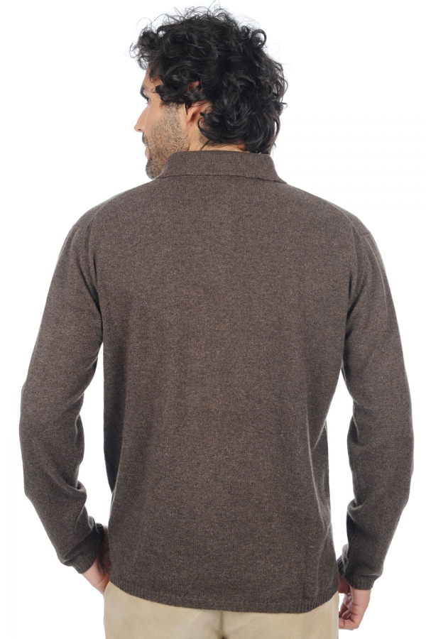 Cachemire pull homme scott marron chine beige intemporel 3xl