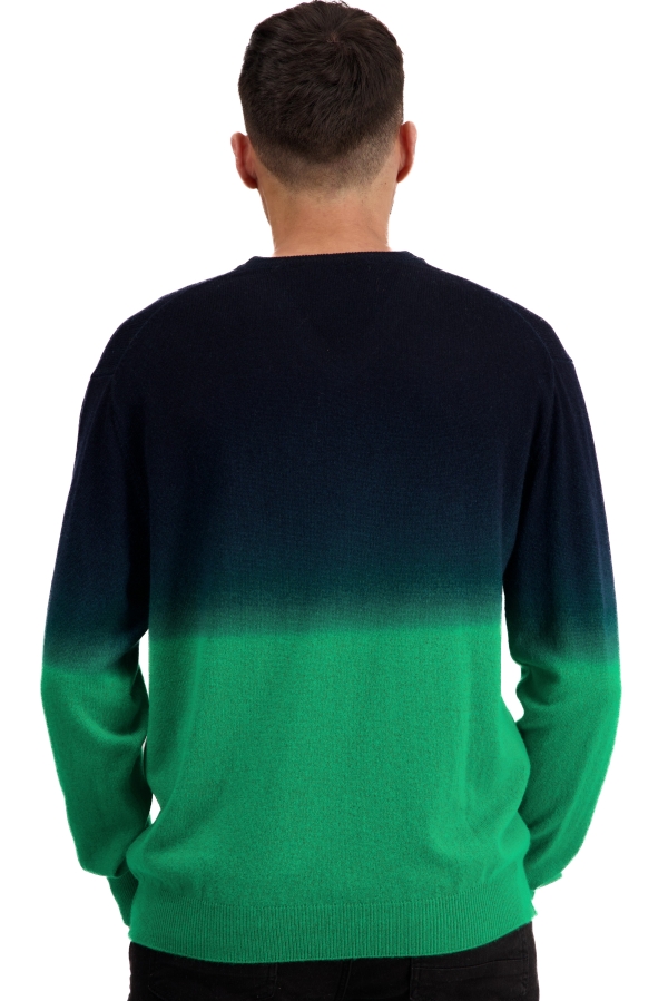 Cachemire pull homme soldes telaviv new green marine fonce 3xl