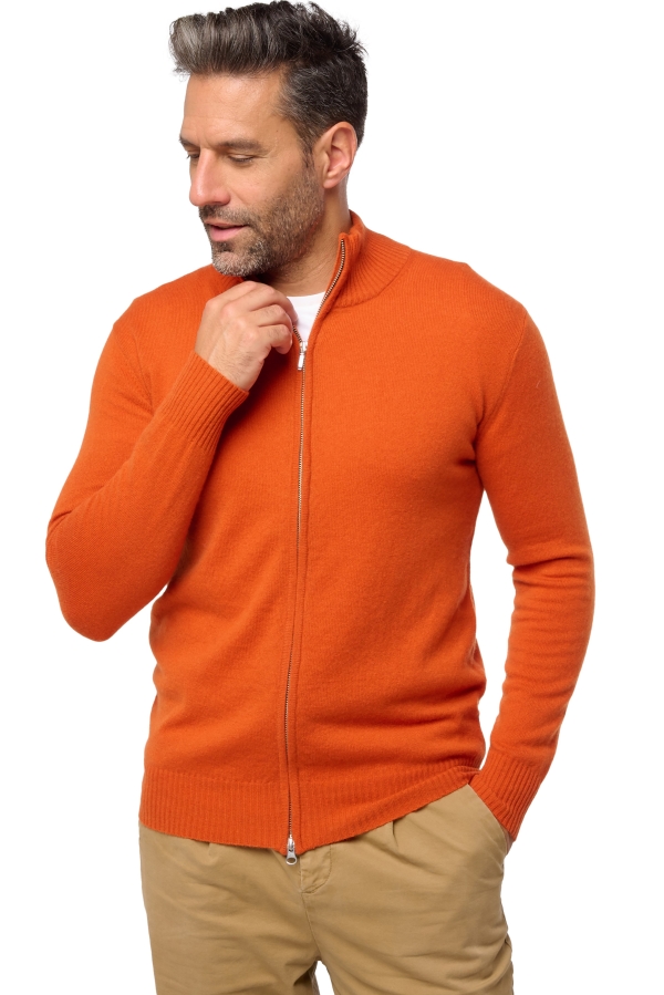 Cachemire pull homme zip capuche thobias first marmelade xl