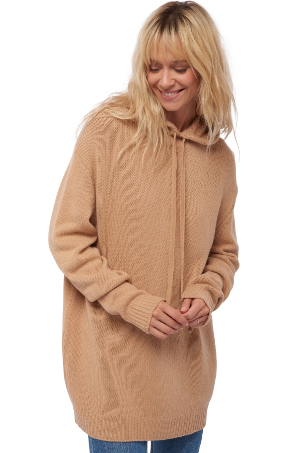 Yak pull femme col rond veria camello xl