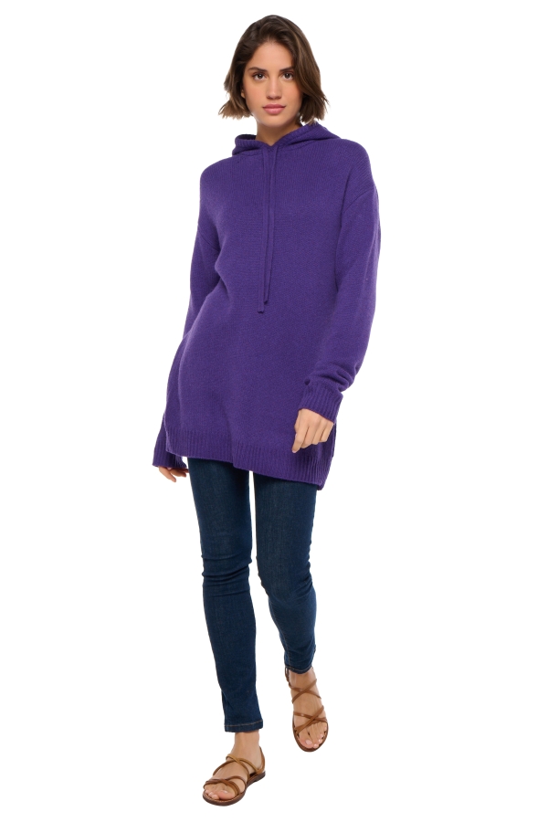 Yak pull femme col rond veria deep purple xs