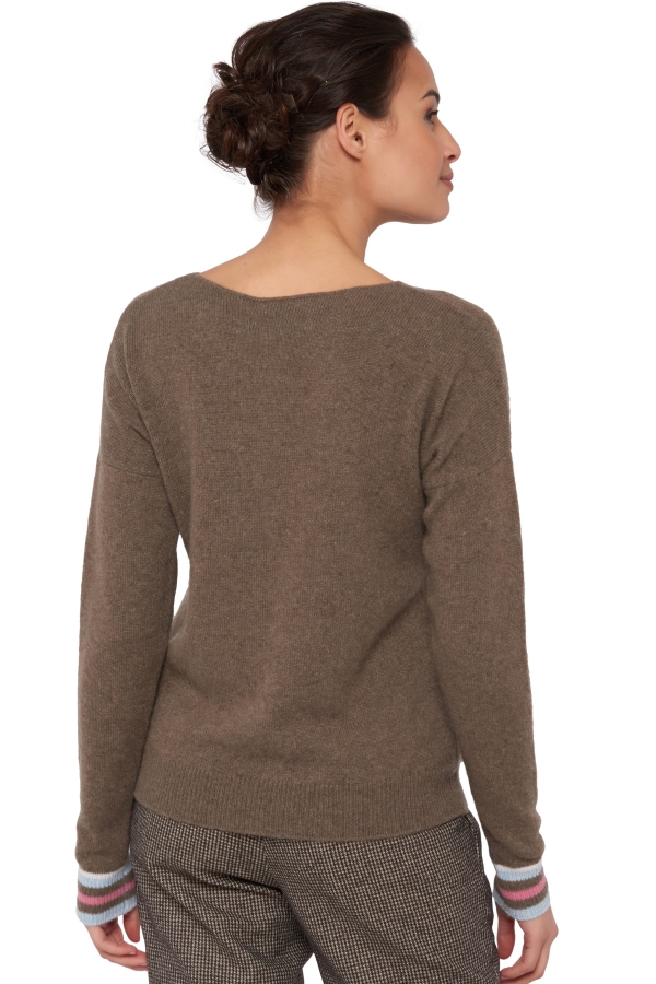 Yak pull femme col rond zuani marmotte naturel m