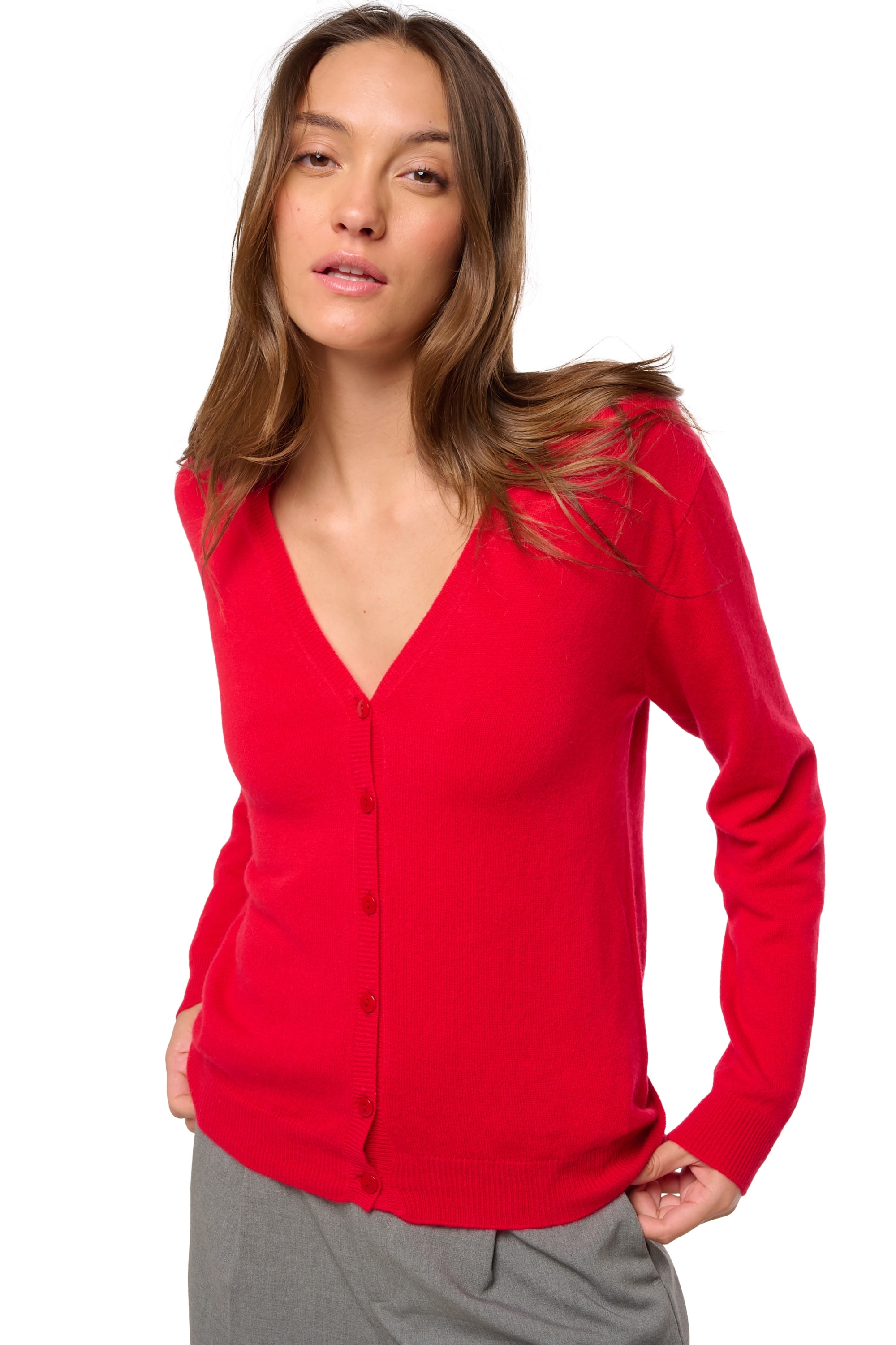 Cachemire petit prix femme taline first deep red l